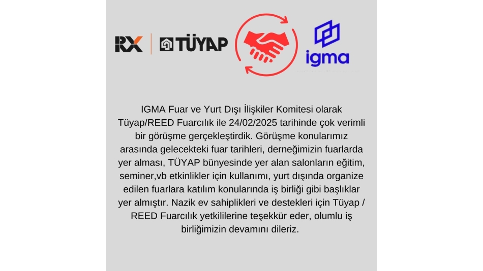 TÜYAP REED ile toplantı